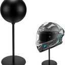 motofans® Helmet Stand Metal, Rotation Metal Stand Desktop Hanger Rack Helmet Stand Display for Motocycle Helmet, Caps,Hat, and Rugby Helmet