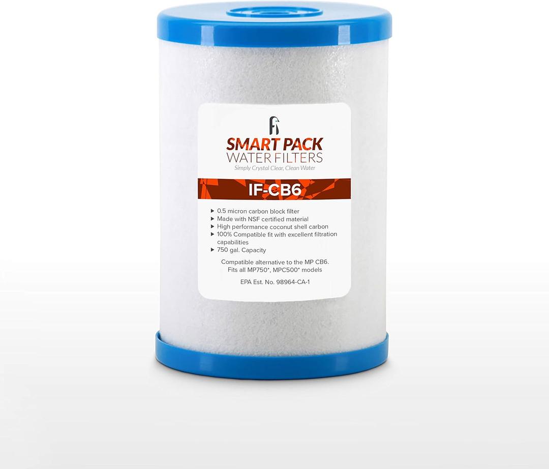 iFilters CB6 Carbon Block Water Filter Replacement For MP MPC Systems
