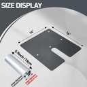 1 Pcs Pipe and Drape Base Plate 14'' x16'', 1.85-Inch Pin OD