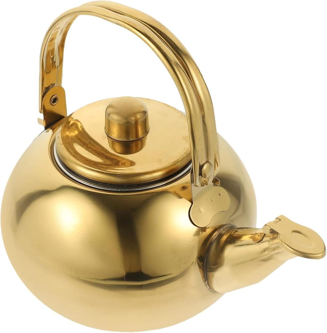 KICHOUSE Stainless Steel Pot Stovetop Kettle Spout Cover Tea Accessory for Daily Use