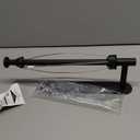 KIHOGEM Magnetic Paper Towel Holder, One Hand Operable Paper Towel Holder Wall Mount Self Adhesive and Strong Magnetic Backing for Kitchen Refrigerator Grill RV(Black)