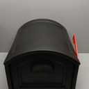 Step2 Town-to-Town XL Post-Mount Mailbox, Weather Resistant, Large Outdoor Mailboxes, Made of Durable Plastic, Easy to Install, USPS T4 Sized Mailbox, Flag Included, Onyx Black