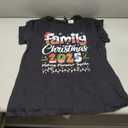 Family Christmas 2025 Matching Outfit Xmas Squad Santa T-Shirt (Black, M)