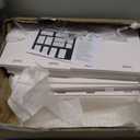 HAYOFAMY Wall Bathroom Storage Cabinet, 4Tier Medicine Cabinet with Door, Bath Shelf Organizer for Living Room Kitchen Entryway Small Space