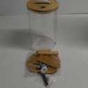 Glass Drink Dispenser, 2 gallons, With faucet wood stand Easy flow control, great for parties, bars & restaurants Large Glass Cold Beverage Dispensers.(2 gallon)