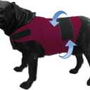 Dog Anxiety Jacket, Skin-Friendly Calming Shirt for Dogs- Dog Coat for Thunder, Firework and Separation - Keep Pet Calm Without Medicine & Training, Anti Anxiety Vest for Dogs (Rose Red, XXL)