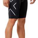 2XU Mens Core Compression Shorts, Running & Training Men's Athletic Shorts with PWX Stretch Fabric & Drawstring Waistband, Small