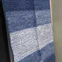 Kitinjoy Indoor Outdoor Door Mat, 36x24 Non-Slip Absorbent Dirt Trapper, Low-Profile Washable Inside Entrance Front Floor Mat, Sturdy Soft Entry Doormats for Entryway, Navy Blue