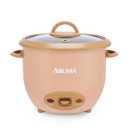 AROMA 6-Cup (Cooked) One-Touch Pot Style Rice Cooker with CoreCoat PFAS-Free Nonstick Ceramic Surface (1.5 Quarts) (Terracotta)