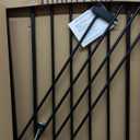 InnoTruth 29.540.75" Baby Gate for Stairs, 30" Tall Dog Gates for Doorways & Hallways, Safety Gate for Kids & Pets, Pressure-Mounted Walk-Through with Dual Lock & 2-Way Swing, Black