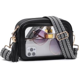 Clear Bag for Stadium Events, Clear Crossbody Purse for Women, Small Stadium Approved Bag for Concerts Games