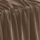 KKJIAF Brown Stretch Velvet Fabric 60 Inch Wide, 5 Yard Soft Stretchy Fabric for Sewing Clothes, Apparel, Costume, Crafts - 90% Polyester 10% Spandex