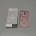 ESR for iPhone 15 Pro Max Case, Compatible with MagSafe, Military-Grade Protective Case, Built-in Stash Stand Phone Case, Scratch-Resistant Back Cover, Classic Series,Frosted Pink