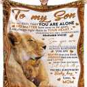 to My Son from Mom Blanket Birthday Gift - Gifts for Son Blanket - Birthday Gifts for Son Throw Blankets 60"X 50" - Gifts for Grown Son - Son Gifts from Mother - Graduation Gift Ideas