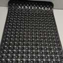 OTHWAY Bath Tub Shower Mat Non Slip, Bathtub Floor Liner Mats for Inside Shower Bathroom, Suction Cups and Drain Holes for Feet Scrubbing, Machine Washable, Soft on Feet, 35x16 Inch, Black