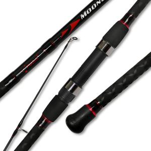 Fiblink Surf Spinning Fishing Rod 2-Piece/4-Piece Graphite Travel Fishing Rod, Length: 9'