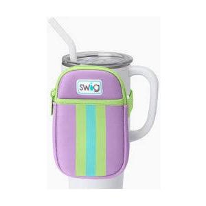 Swig Life Mega Mug Pouch, Water Bottle Bag with Adjustable Strap, Water Bottle Fanny Pack with Zippered Phone Pocket, Holds Travel Essentials, Bottles, Tumbler Accessories