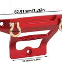 CNC Metal Rear Bumper for MJX Hyper GO 14210 14209 modified Upgrade Parts (Blue)