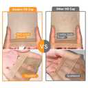 Atudew 24 PCS HD Wig Cap, Wig Caps for Women, Wig Cap for Lace Front Wig, Stocking Caps for Wigs, Bald Cap for Wig, Brown, Invisible, Super Thin, Nylon, Transparent, Elastic Wig Cap (12 Packs)