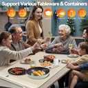 Warming Mat for Food, Upgrade Graphene Full Surface Heating in 10s, Electric Warming Tray with 6 Temperture Settings & 6 Hours Timer, Food Warming Mat for Gatherings, Parties, Daily Use (Beige)