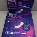 Prevail Plus | Long Length Incontinence Bladder Control Pads | Ultimate Absorbency | 90 Count (2 packs or 45)