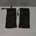 Riakrum 2 Pcs Water Bottle Holder for Backpack Foldable Mesh Water and Snack Holder Adjustable Pouch Tactical Attachments Bottle Carrier for Hiking Bicycle(Black)