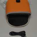 Heated Mouse Pad Hand Warmer - Dual-Sided Heating USB Heated Mouse Pad - 3 Temperature & Timer Settings Faux Lether Surface Mouse Hand Warmer - Gift for Office Work Home Gaming - Orange