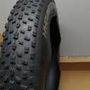 Hycline Fat Bike Replacement Tire: 20x4.0/26x4.0 Inch Puncture Resistant Folding MTB Bicycle Tires, All Terrain High-Density Bike Tires with Street or Trail Riding