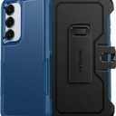 FNTCASE for Samsung Galaxy S25 Case: Galaxy S24 Case Heavy Duty Drop Protection with Rugged Belt-Clip Holster & Kickstand Military Grade Shockproof Durable Protective Cell Phone Cover (Blue)