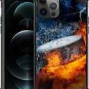 DAIZAG Case Compatible with iPhone 12 Mini,Shockproof Soft TPU Phone Case for Boy Men Gift Cover,Ice Fire Hockey