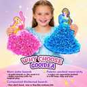 Gooidea 10PCS Poke Arts and Crafts for Girls Classical Princesses Poking Art, Mess-Free DIY Craft for Kids DIY Creative Activities Pretend Play Toy Gifts for Kids Age 4-9