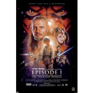 Trends International 24X36 Star Wars: The Phantom Menace - One Sheet Wall Poster, 24" x 36", Premium Unframed Version