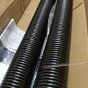 Pair of 2" Garage Door Torsion Springs Set with Non-Slip Winding Bar & Gloves,High Precision Electrophoresis Black Coated, for Replacement & Installation, MIN 16,000 Cycles (0.225x2''x34'')