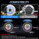 17inch Double Row Wheel Lights with APP & Remote Control, RGB Chasing Wheel Ring Lights with Turn & Braking Signal Compatible with Various Trucks, SUV, and Cars
