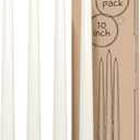 CANDWAX Ivory Taper Candles 10 inch Dripless - Set of 4 Tapered Candles Ideal as Dinner Candles - Smokeless and Unscented Taper Candles Long Burning - Hand Poured Tall Candlesticks