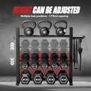 3-Tier Dumbbell Rack Stand Only, Weight Rack for Home Gym Dumbbells, Adjustable Height, Compact Design, 1000LB Capacity Dumbbell Storage for Home Use