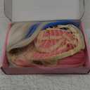 Pink and Blue Wig Cosplay Wig Long Wavy Wigs for Women Middle Part Wig 26 inch Natural Curly Synthetic Heat Resistant Fiber Wigs for Cosplay Halloween Costume Party Use