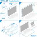 IBENZER Hexpact Compatible with New MacBook Air 13 Inch Case 2022 2021 2020 M1 A2337 A2179 A1932, Heavy Duty Protective Case for Apple Mac Air 13 Retina with Touch ID, Clear, HAT13-CL