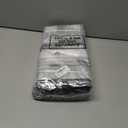 5 Pack Christmas Decorations Storage Bag Set Clear Plastic Waterproof Storage Container Bag Tote with Handles Dual Zippers for Christmas Disassembled Artificial Trees, Lights, Wreath, Balls