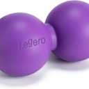 Aegero Peanut Massage Ball-Double Lacrosse Massage Ball, Mobility Ball for Myofascial Release,Yoga Therapy,Trigger Point Therapy,Muscle Knots and Acupoint Massage (Purple Firm Ball)