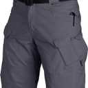 AUTIWITUA Men's Waterproof Tactical Shorts Outdoor Lightweight Quick Dry Breathable Hiking Fishing Cargo Shorts (X-Large, Grey)
