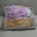 Artificial Wisteria Hanging Flowers Fake Wisteria Flower Garland Silk Vines Rattan Decor for Home Wedding Arch Wall Garden Greenery Bedroom Outdoor Office Party Decoration (24, Light Purple)