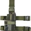 Tactical Universal Drop Leg Holster Adjustable Gun Holster - Right Handed Nylon Pistol Holster Thigh Holsters Fit All Full/Compact & Sub-Compact Size Pistols