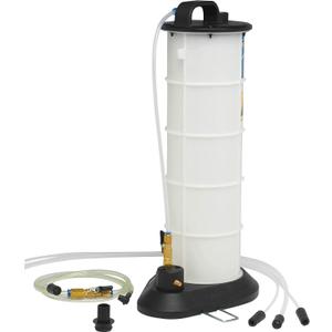 Mityvac MV7300 Pneumatic 2.3 Gallon Venturi Vacuum Pump Fluid Evacuator, Uses Compressed Air, Chemical-Resistant Polyethylene, Air Shut-Off Valve, Overflow Prevention, Quick-Drain Spout, Large Base