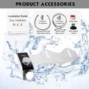 ANALIM Bidet Attachment for Toilet Seat, Non-Electric Bidet Hot and Cold Fresh Water for Frontal & Rear Wash with Self-cleaning Dual Nozzles and Adjustable Pressure Control