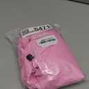 BRKURLEG Dog Raincoat, 4 Legs Dog Rain Jacket for Medium Dogs, Pet Waterproof Rainproof Jacket with Leash Hole Reflective Pet Poncho Boy Girl, Lightweight Waterproof Jackets, Pink, Medium