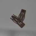 Chinco 24 Pcs Double Grip Hair Clips Metal Snap Clips Women Barrettes for Hair Making, Salon Supplies(Brown,2.8 Inch)