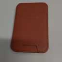Lamicall 2.3oz Light for Magsafe Wallet Stand - Slim Tight Phone 3 Cards Holder, Adjustable Apple iPhone Wallet Stand, 2.5lbs Magnetic for iPhone 16/15/14/13 Series, Brown Red