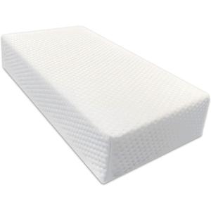 The Cube Memory Foam Square Pillow for Side Sleepers, Ergonomic Support Cervical Head Cushion ,for Neck and Shoulder Pain Relief ,Vertebral Protection Thicker Bed (24x12''x5''), White