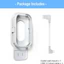 Outlet Wall Mount for Blink Sync Module Core, Sync Module Core Mount for Blink Indoor Outdoor Security Camera | No Messy Wires | No Drilling | Easy Installation - with Short Cable